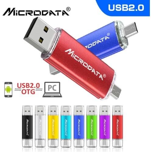 Colorful metal OTG pen drive 64GB pendrive 16GB 32GB usb flash drive 128GB flash usb memory cle usb flash stick