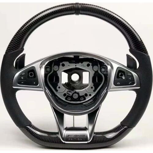 Carbon Fiber Racing Steering Wheel for Mercedes-Benz G-Class/C-Class/E-Class E200 E260 E300 AMG 2014-2020