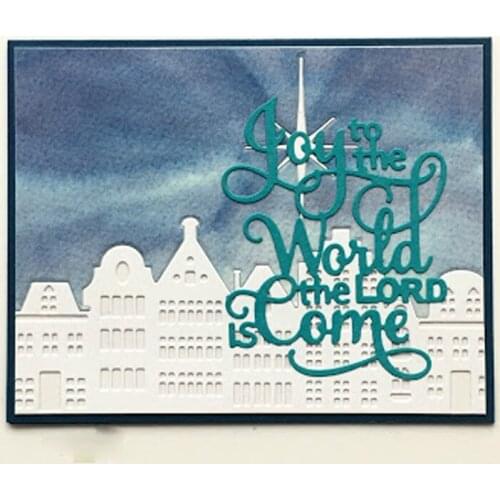 Joy to the World the Lord is Come Metal Cutting Dies Stencils DIY Scrapbooking Album New 2019 Paper Cards Craft Embossing Word