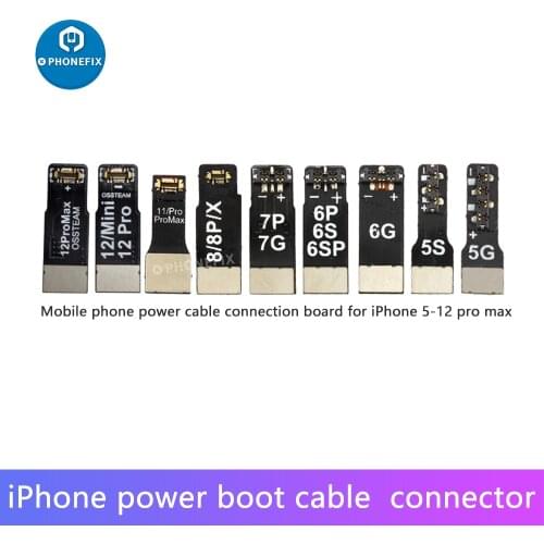 Power Repair Cable Connector Battery Buckle Terminal Buckle For iPhone 5G-12 Pro Max Motherboard Power Connector Terminal Chip