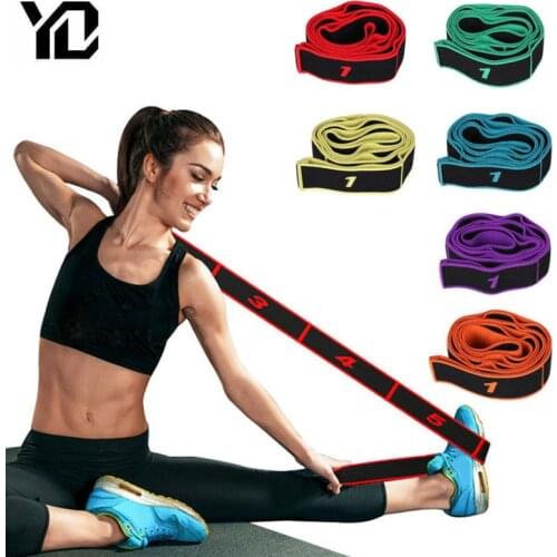 90*4cm Fitness Resistance Bands Polyester Latex Elastic Bands Latin Dance Stretching Band Yoga Pilates Gym Fitness Equipment