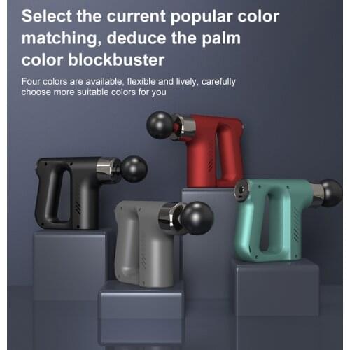 2021 Mini Massage Gun Deep Tissue Muscle Vibrating Relaxing LCD Massager Gun Exercising Relaxation Slim Shaping Fascia Gun New