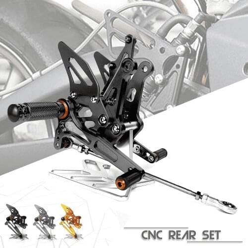 Motorcycle Accessories CNC Aluminum Footrest Rear Sets Adjustable Rearset Foot Pegs for KAWASAKI Z1000 Z 1000 2011-2019
