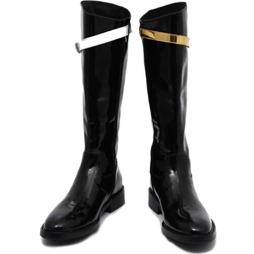 British Style Mens Sleeve Boots over the Knee Boots \N Leather Knight Boots Comfortable Rubber Sole
