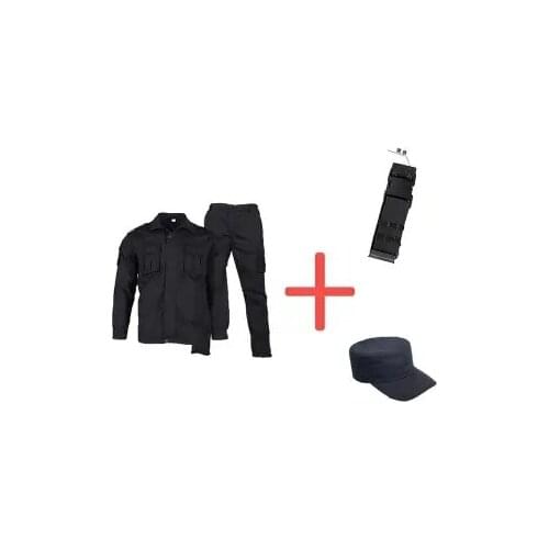 Autumn winter black military tactical military uniform tactical unit unified clothes outside soldier