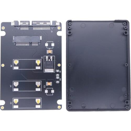 7mm Mini Pcie mSATA to SATA3 2.5' SSD Adapter Plastic Case