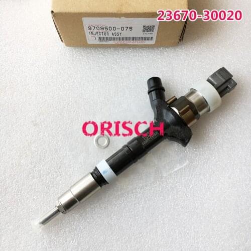 Genuine and new fuel injector 095000-075 /9709500-075/095000-0751/ for 23670-39025 23670-30020