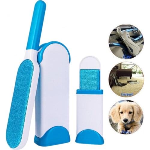 3pcs Pet Hair Remover Brush Portable Dog Cat Hair Paste Device Cleaning Brush Lint Clothes Remover Fur Cleaning Brushes
