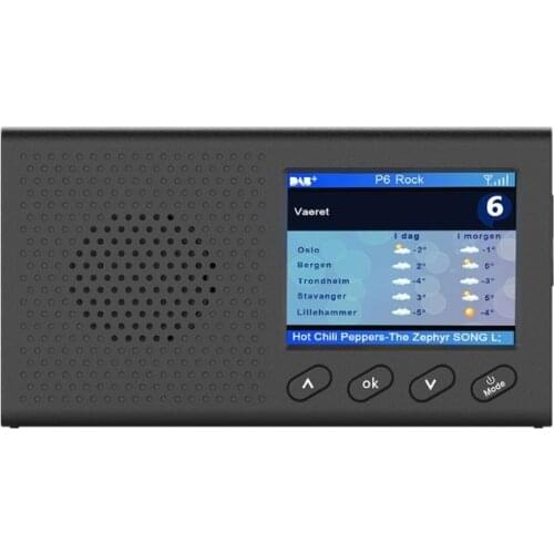 Mini Portable DAB Receiver FM Radio Bluetooth 4.2 Music Player Support 3.5mm Stereo Audio Output Function