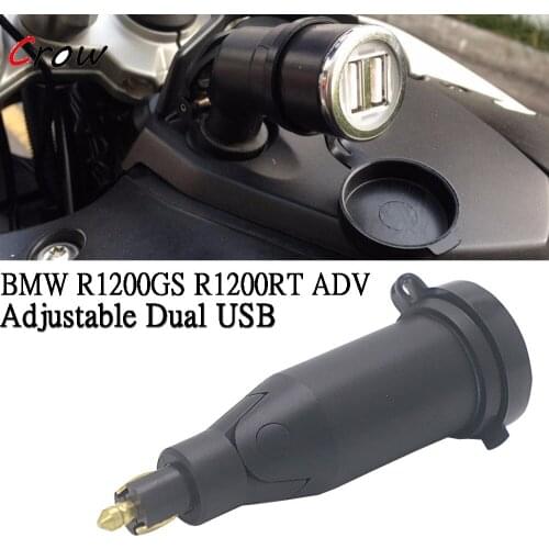 Motorcycle Adjustable Dual USB interface Port Charger Adapter For BMW R1200GS ADVENTURE