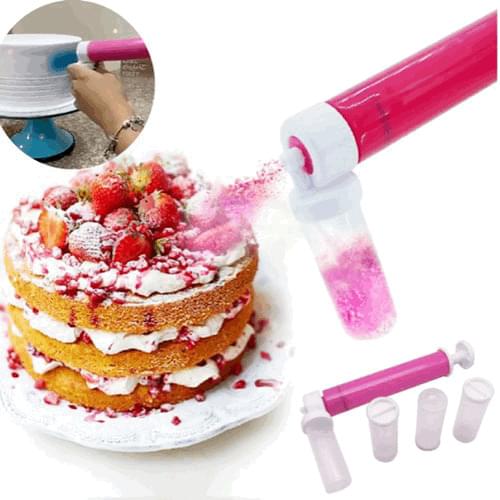 Cake Coloring Duster Manual Cake Airbrush Pump Dessert Manual Airbrush Spray Tube Gun Spraying Coloring Baking Decoration Tools