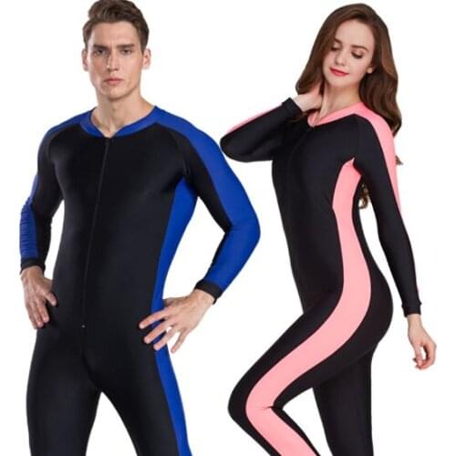 SBART 2019 Lycra Diving Wetsuit anti UV one piece rash guard long sleeve swimwear surf Suit Men Women Sun Protect