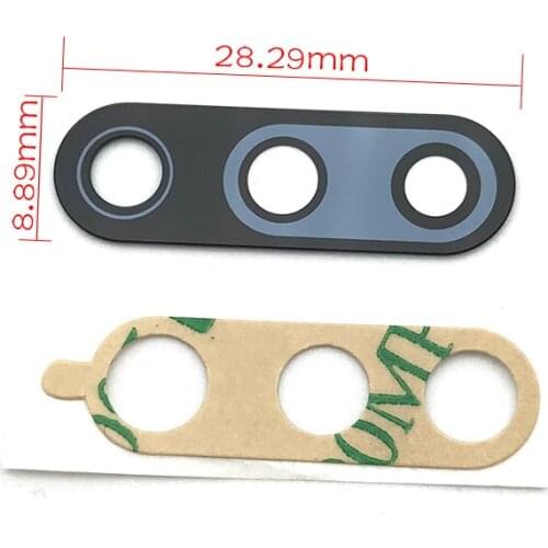 New For ASUS ZenFone Max PRO M2 ZB631KL Rear Bcak Camera Glass Cover With Adhesive Sticker Parts