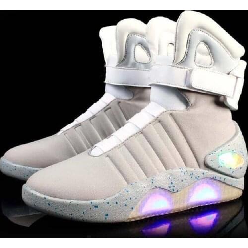UncleJerry New Led Boots for Men,Women,USB Rechargeable Glowing Shoes Man Winter Boots Party Shoes Cool Soldier Boots