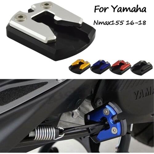 OLPAY Motorcycle Kickstand Foot Side Stand Extension Enlarge Pad Support Plate For Yamaha NMAX155 N-MAX155 NMAX 155 2016-2018