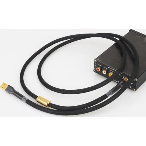 High Quality A53+XW71 Hifi Audio USB Cable Type A to Type B Hifi Data Cable For DAC USB cable