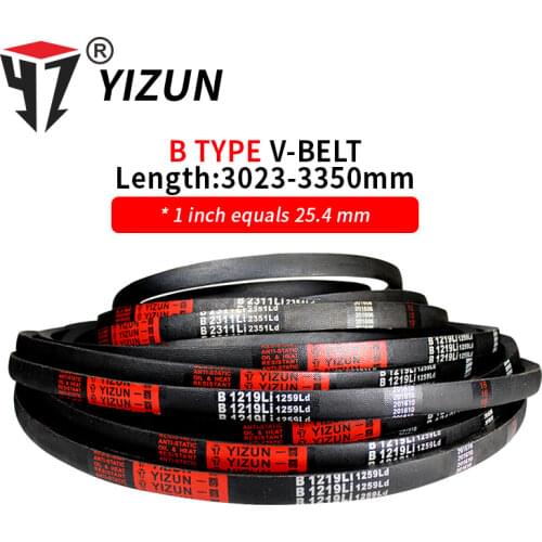 YIZUN B Type B3023~3350mm Hard Wire Rubber Drive Inner Length Girth Industrial Transmission Agricultural Machinery V Belt