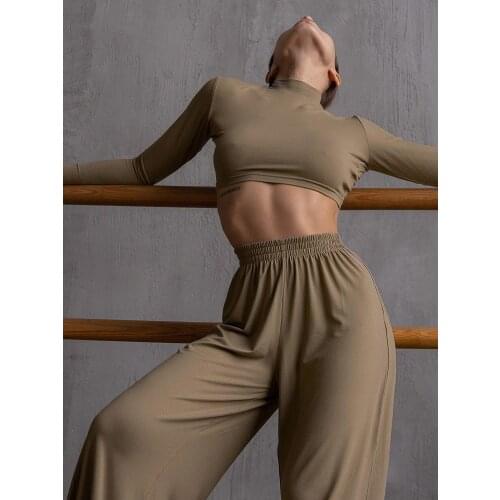 2021 Women Yoga set Casual 2 Piece Set Spring Autumn Clothes for Female Sexy Ladies suit Solid Long Sleeve Clothes Daily Wear