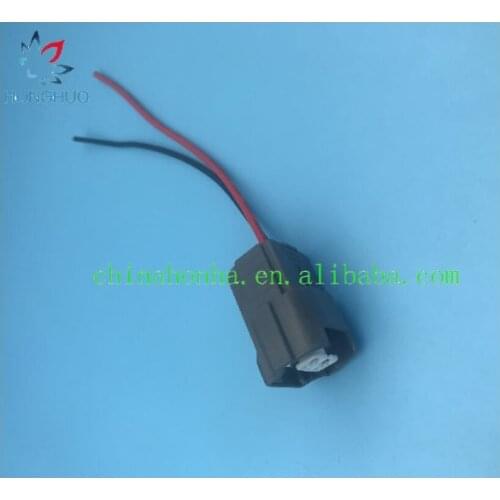 2-Pin Fuel Injector Connector Plug Wire Harness A4 A6 For SEAT 06A973722 with 15cm 18AWG wire