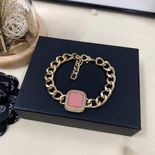2021 Hot Brand Fashion Open Bracelet Various Pink CZ Zircon Stones flower Noble Quality Luxury Party Gift Bracelet Jewelry