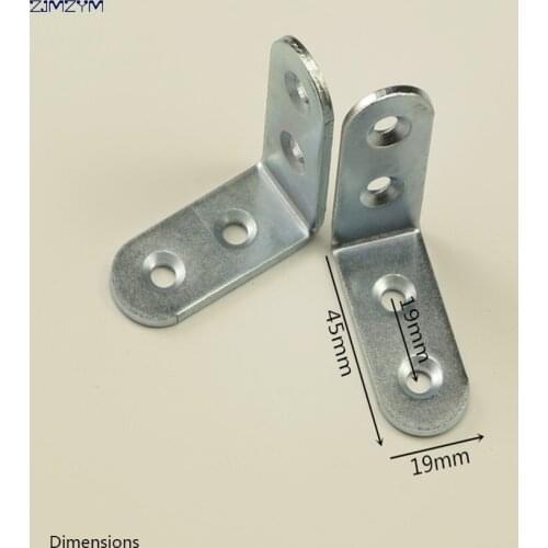 5pcs/Set L-shaped Metal Right Angle Bracket Thick Stainless Steel Corner Code Right Angle Home Board Support Furniture Link