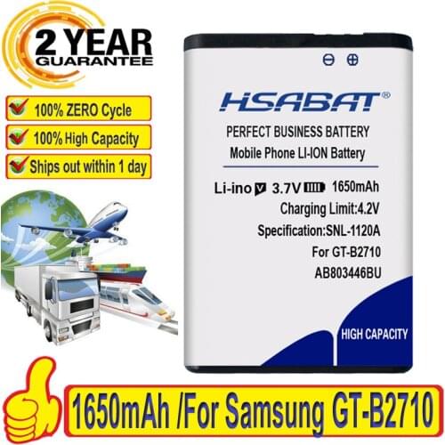 100% Original HSABAT 1650mAh AB803446BU AB803446BA For Samsung GT-B2710 Xcover Battery
