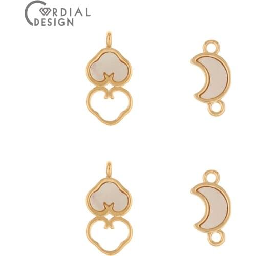 Cordial Design 50Pcs Jewelry Accessories/DIY Connectors/Natural Shell/Hand Made/Charms/Jewelry Findings & Components/Pendant