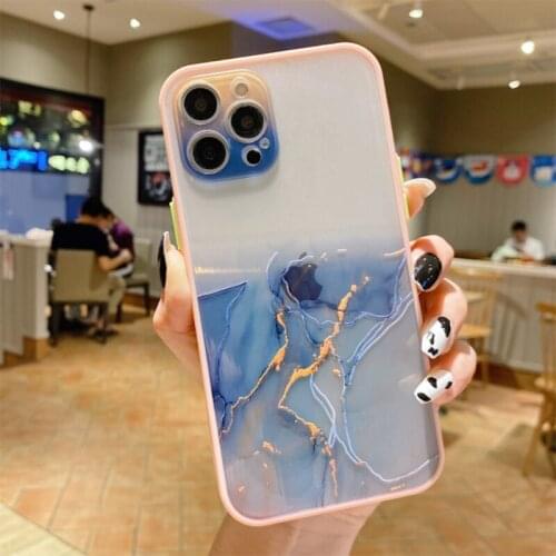 Watercolor Painting Phone Case for IPhone 12 11 Pro X XR Mini Clear Shockproof Cover for IPhone 8 7 Plus XS Max Coque Funda
