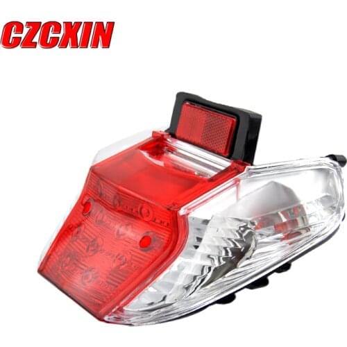 For HONDA WAVE125I WAVE125S SUPRA125X motorcycle tail lamp modified rear lights red turn light stop lamp free shipping