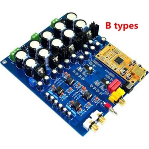 Dual-Chip AK4396VF + AK4113 Deluxe Decoder DAC board (supports fiber coaxial USB input) Suitable for XMOS U208 daughter card