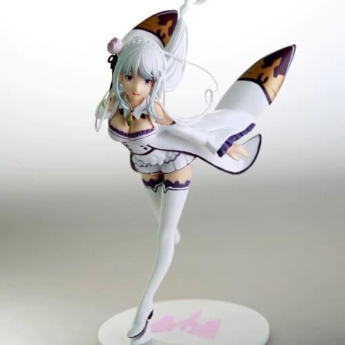 Emilia Re: Life a Different World from Zero Rem Re Zero Sexy girls Action Figure japanese Anime adult Action Figures toys Anime