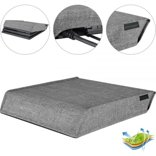 Gray Exclusive Designed Waterproof Dust Proof Cover Sleeve for PS4 Pro Console