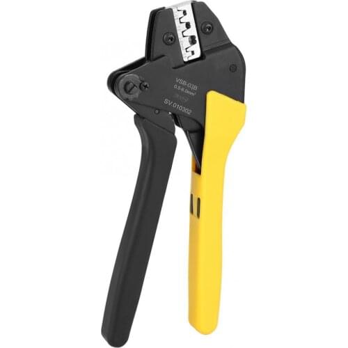 VSB-03B Ratchet Crimping Plier 0.25-6mm² AWG23-10 Carbon Steel Self-Adjusting Terminal Wire Crimper Electrician Repair Tools