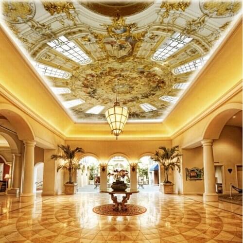 Photo wallpaper 3D Wallpaper ceiling mural KTV Hotel European classical beauty large wallpaper mural