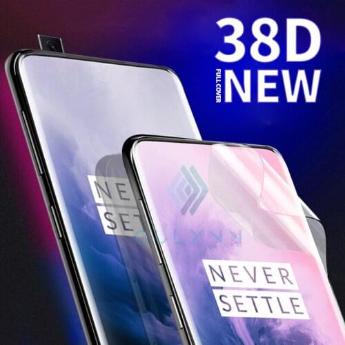 38D Hydrogel Film For OnePLus 8 6T 7 Pro Full Cover Soft Screen Protector Film For OnePlus 7T 6 T One plus 6 5T Soft FIlm Cover