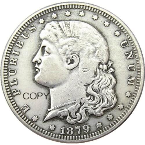 USA 1879 Schoolgirl Dollar Patterns Silver Plated Copy Coin