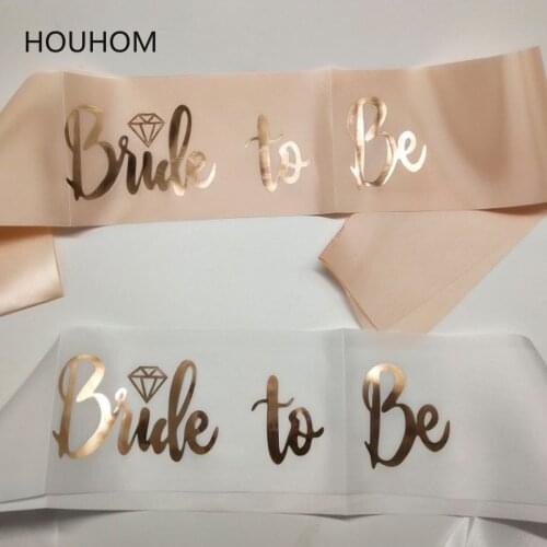 Hen Party Sash Satin Team Bride To Be Balloons Bridal Shower Bachelorette Party Sash Banner Wedding Event Decorations Supplies