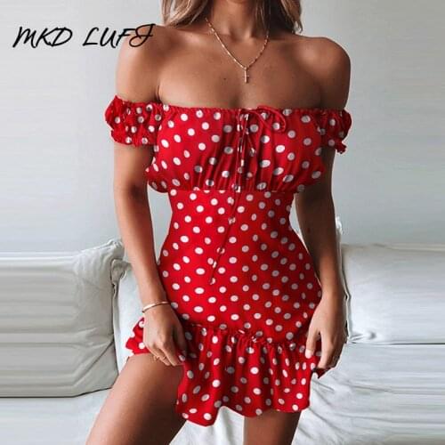 MKD LUFI Summer Polka Dot Dresses