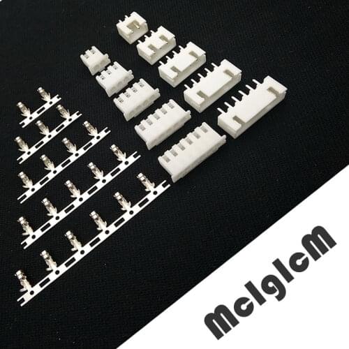 JST XH2.54 Crimp Pin Header Kit XH 2.54mm 180 angle/straight Pin Header + Housing + Terminal for PCB Car, 2P 3P 4P