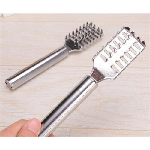 New 100pcs Kitchen Tools Cleaning Fish Skin Stainless Steel Fish Scraper Brush Remover Cleaner Descaler Skinner Scaler Fishing T