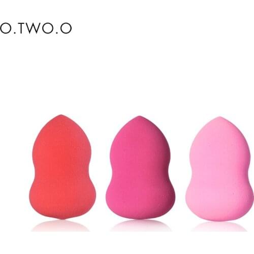 O.TWO.O Hot Sale 3 Colors To Choose Gourd Shaped Non-Latex Powder Puff Makeup For BB Cream Lady Calabash Cosmetics Puff