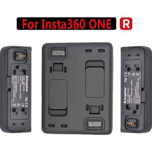 2pcs Original Kingma1200mAh Battery Base + Fast Charge Hub For Insta360 ONE R 4K/ 1-inch/360 Edition Accessories