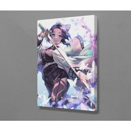 Poster Wall Art Printing Canvas Painting Japanese Shinobu Kocho Demon Slayer Kimetsu No Yaiba Nordic Modular Pictures Home Decor