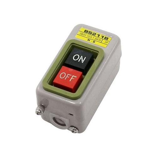 NO OFF Self Locking Metal Power Push Button Switch 380V 10A