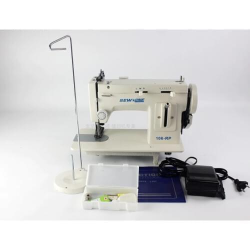 220V/110V Thin Material Sewing Machine 7 Inch Fur Leather Fall Clothes Stitch Sewing Machine with Zigzag Line Function