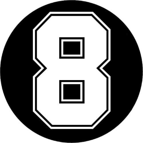 CS-10267# Funny Vinyl Decal Number 8 Car Sticker Waterproof Auto Decors on Truck Bumper Rear Window