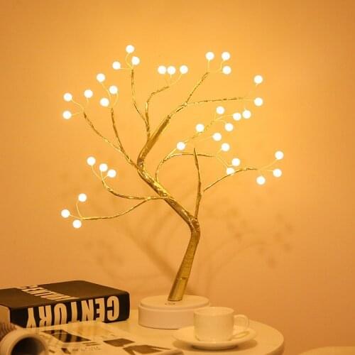 LED Night Light Bonsai Led Tree Light Gypsophila Table Lamp Table Lamp Garland on Batteries Usb Lamp Wedding Decoration