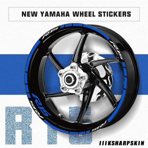 Wheel personality stripe reflective KSHARPSKIN motorcycle sticker waterproof sunscreen decal for Yamaha R15 r15