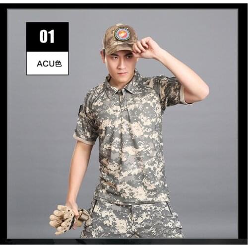 Tactical Military Breathable outdoor shirt short sleeve quick dry Men Camouflage Hiking Camping Rock Climbing Fishing Shirt