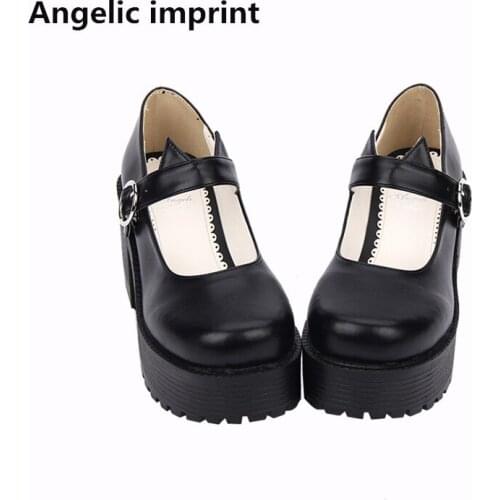 Angelic imprint woman mori girl lolita cosplay punk shoes lady high heels pumps platform shoes women princess summer dress shoes